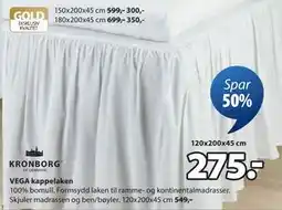 JYSK VEGA kappelaken tilbud