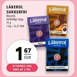 Scandinavian Park LÄKEROL SUKKERFRI, EUR 1.67 tilbud