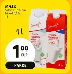 Scandinavian Park MÆLK, EUR 1 tilbud