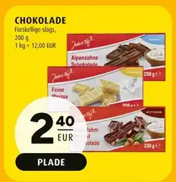 Scandinavian Park CHOKOLADE, EUR 2.4 tilbud