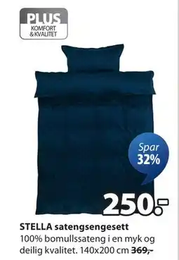 JYSK STELLA satengsengesett, NOK 250 tilbud
