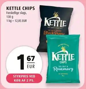 Scandinavian Park KETTLE CHIPS, EUR 1.67 tilbud
