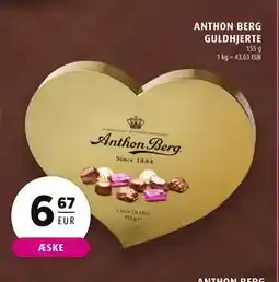 Scandinavian Park ANTHON BERG GULDHJERTE, EUR 6.67 tilbud