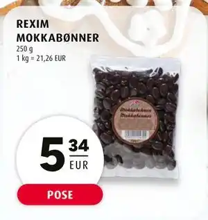 Scandinavian Park REXIM MOKKABØNNER, EUR 5.34 tilbud