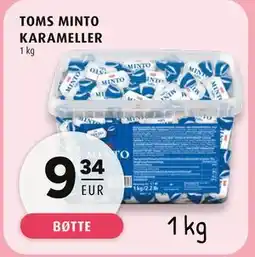 Scandinavian Park TOMS MINTO KARAMELLER, EUR 9.34 tilbud