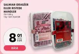 Scandinavian Park SALMIAK-DRAGÉER ELLER RISTEDE MANDLER, EUR 8.01 tilbud