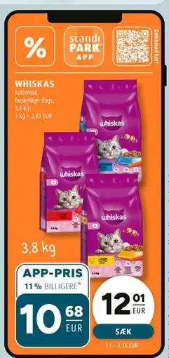 Scandinavian Park WHISKAS, EUR 10.68, App-pris tilbud