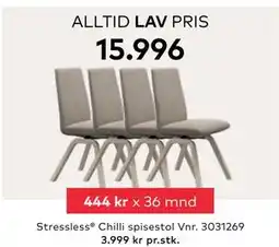 Skeidar Stressless Chilli spisestol, NOK 15996 tilbud