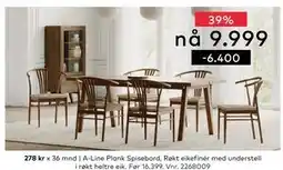 Skeidar A-Line Plank Spisebord, NOK 9999 tilbud