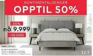 Skeidar XOV RELAX KONTINENTAL, NOK 9999 tilbud