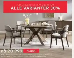 Skeidar Woodcraft rundt spisebord, NOK 29999, Medlemspris tilbud