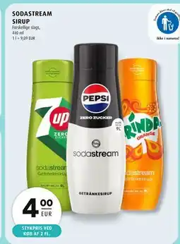 Scandinavian Park SODASTREAM SIRUP, EUR 4 tilbud