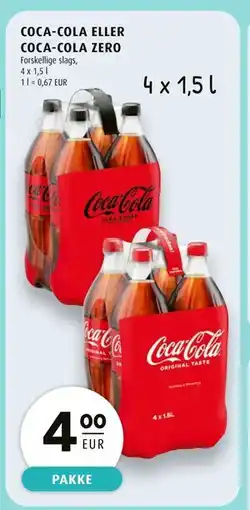 Scandinavian Park COCA-COLA ELLER COCA-COLA ZERO, EUR 4 tilbud
