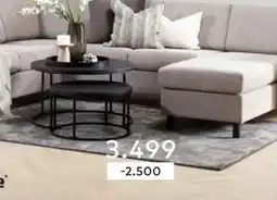Skeidar Porto sofabordsett Ø95/75 cm, NOK 3499 tilbud