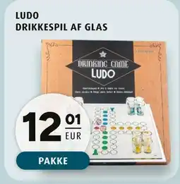 Scandinavian Park LUDO DRIKKESPIL AF GLAS, EUR 12.01 tilbud