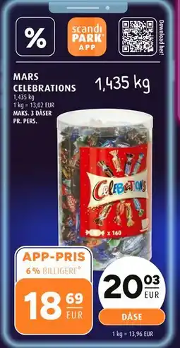 Scandinavian Park MARS CELEBRATIONS, EUR 20.03, App-pris tilbud