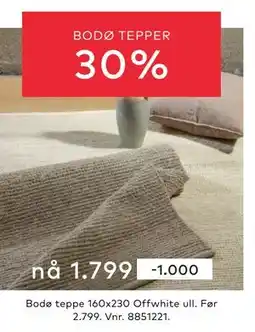 Skeidar BODØ TEPPER tilbud