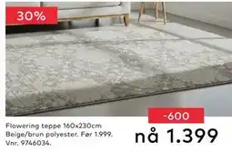 Skeidar Flowering teppe 160x230cm, NOK 1399 tilbud