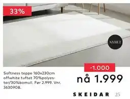 Skeidar Softness teppe 160x230cm, NOK 1999 tilbud