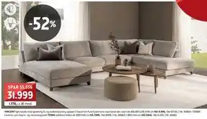VINCENT hjørnesofa, NOK 31999