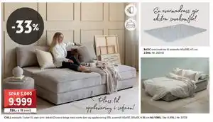 Bohus CHILL sovesofa 3 seter, NOK 9999 tilbud