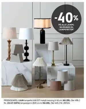 Bohus SOFIA lampeskjerm, NOK 269 tilbud