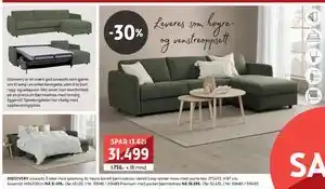 Bohus DISCOVERY sovesofa 3 seter, NOK 31499 tilbud