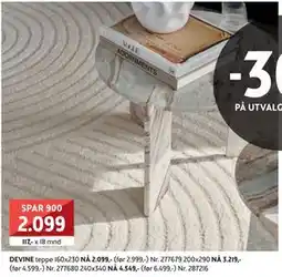 Bohus DEVINE teppe, NOK 2099 tilbud