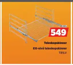 POWER Teleskopskinner, NOK 549 tilbud