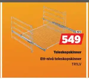 POWER Teleskopskinner, NOK 549 tilbud