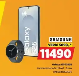 POWER Galaxy S25 128GB, NOK 11490 tilbud