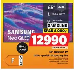 POWER 65 4K Smart TV, NOK 12990 tilbud