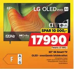POWER 65 4K Smart TV, NOK 17990 tilbud