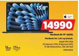 POWER MacBook Air 13 (2025), NOK 14990 tilbud