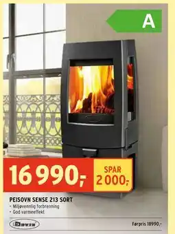 Montér PEISOVN SENSE 213 SORT, NOK 16990 tilbud