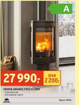 Montér VEDOVN ADVANCE F373 V2 SORT, NOK 27990 tilbud