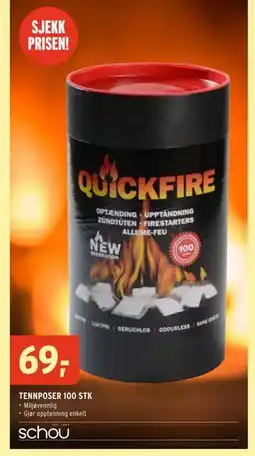 Montér TENNPOSER 100 STK, NOK 69 tilbud