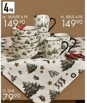 Sparkjøp Skåler 4 pk, NOK 149.9 tilbud