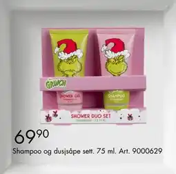 Sparkjøp Shampoo og dusjsåpe sett, NOK 69.9 tilbud