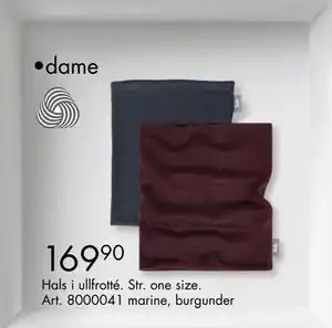 Sparkjøp Hals i ullfrotté, NOK 169.9 tilbud