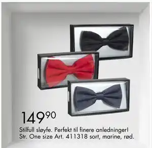 Sparkjøp Stilfull sløyfe., NOK 149.9 tilbud