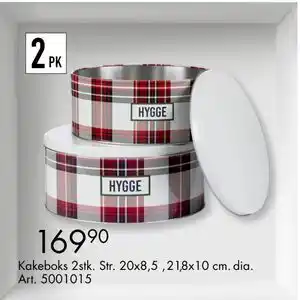 Sparkjøp Kakeboks 2stk, NOK 169.9 tilbud