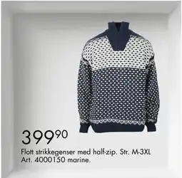 Sparkjøp Flott strikkegenser med half-zip, NOK 399.9 tilbud