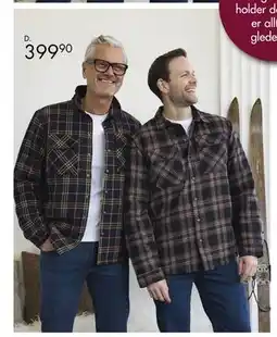 Sparkjøp Fôret flanelljakke med lommer og knappelukking, NOK 399.9 tilbud