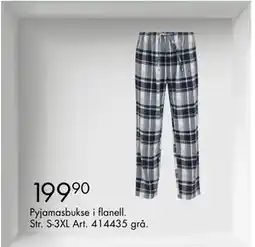 Sparkjøp Pyjamasbukse i flanell, NOK 199.9 tilbud