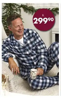 Sparkjøp Pyjamas-sett i behagelig og myk flanell i rutemønster, NOK 299.9 tilbud