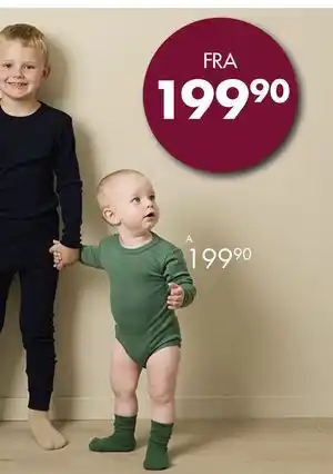 Sparkjøp Ullbody i 100% merinoull, NOK 199.9 tilbud