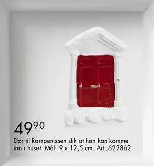 Sparkjøp Dør til Rampenissen slik at han kan komme inn i huset, NOK 49.9 tilbud