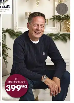 Sparkjøp STRIKKEGENSER, NOK 399.9 tilbud
