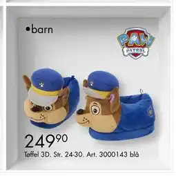 Sparkjøp Tøffel 3D, NOK 249.9 tilbud